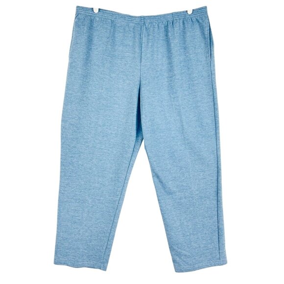 Alfred Dunner Women's Pull-on Elastic Waist Traditional Fit Blue Pants Sz XL NWT - Picture 1 of 10